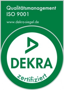 DEKRA ISO 9001 Zertifikat